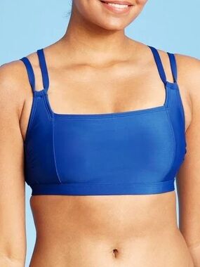 All in Motion: Sport Swim Bikini Top,  Bright Blue, Size. M